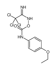 p-Ethoxycarbanilic acid 2,2,2-trichloroacetimidoylamino ester结构式