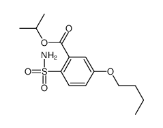 5-Butoxy-2-sulfamoylbenzoic acid isopropyl ester结构式