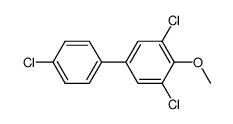 3,4',5-trichloro-4-methoxybiphenyl结构式