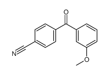 4-CYANO-3'-METHOXYBENZOPHENONE structure