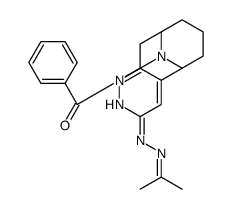 6-Benzoyl-3-isopropylidenehydrazino-5,7-propano-5,6,7,8-tetrahydropyrido(4,3-c)pyridazine Structure