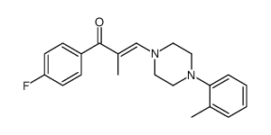 (E)-1-(4-fluorophenyl)-2-methyl-3-[4-(2-methylphenyl)piperazin-1-yl]prop-2-en-1-one结构式