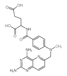 L-Glutamic acid,N-[4-[[(2,4-diaminopyrido[3,2-d]pyrimidin-6-yl)methyl]methylamino]benzoyl]- structure