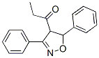 1-(4,5-Dihydro-3,5-diphenylisoxazol-4-yl)-1-propanone结构式