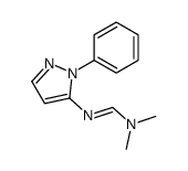 N,N-dimethyl-N'-(2-phenylpyrazol-3-yl)methanimidamide结构式