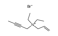 N-allyl-N,N-diethylbut-2-yn-1-aminium bromide结构式