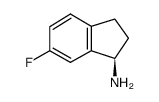 1H-Inden-1-amine,6-fluoro-2,3-dihydro-,(1R)-(9CI) Structure