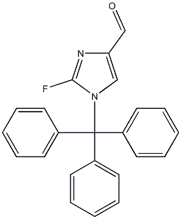 2-Fluoro-1-trityl-1H-imidazole-4-carbaldehyde Structure