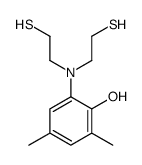 2-[bis(2-sulfanylethyl)amino]-4,6-dimethylphenol Structure