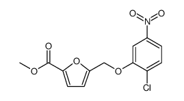 5-(2-CHLORO-5-NITRO-PHENOXYMETHYL)-FURAN-2-CARBOXYLIC ACID METHYL ESTER结构式