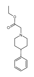 ethyl (4-phenyl-1-piperidyl)acetate Structure