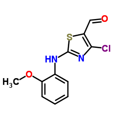 4-Chloro-2-[(2-methoxyphenyl)amino]-1,3-thiazole-5-carbaldehyde图片