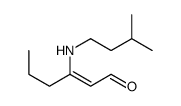 3-(3-methylbutylamino)hex-2-enal Structure