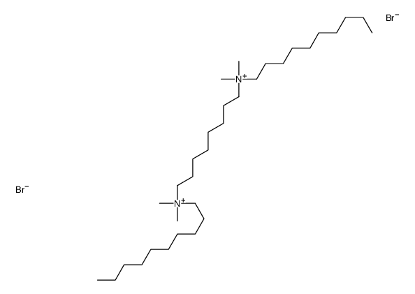 decyl-[8-[decyl(dimethyl)azaniumyl]octyl]-dimethylazanium,dibromide Structure