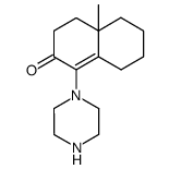 4a-Methyl-1-piperazin-1-yl-3,4,5,6,7,8-hexahydro-4aH-naphthalen-2-one Structure