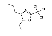 (E)-4-propyl-5-iodomethyl-2-trichloromethyl-4,5-dihydro-1,3-oxazole Structure