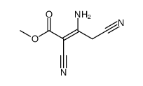 (Z)-3-Amino-2,4-dicyan-2-butensaeure-methylester Structure