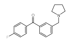 4'-FLUORO-3-PYRROLIDINOMETHYL BENZOPHENONE图片