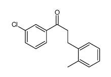 3'-CHLORO-3-(2-METHYLPHENYL)PROPIOPHENONE结构式