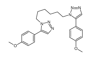 5-(4-methoxyphenyl)-1-[6-[5-(4-methoxyphenyl)triazol-1-yl]hexyl]triazole Structure