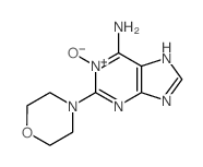 2-morpholin-4-yl-1-oxo-purin-6-amine structure