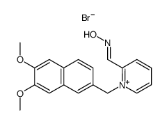 1-((6,7-dimethoxy-2-naphthalenyl)methyl)-2-((hydroxyimino)methyl)pyridinium bromide结构式