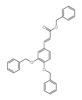 benzyl (E)-3-[3,4-bis(phenylmethoxy)phenyl]prop-2-enoate结构式