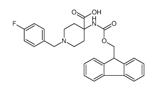 4-Piperidinecarboxylic acid, 4-[[(9H-fluoren-9-ylmethoxy)carbonyl]amino]-1-[(4-fluorophenyl)methyl] picture