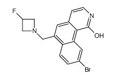 9-bromo-6-[(3-fluoroazetidin-1-yl)methyl]-2H-benzo[h]isoquinolin-1-one Structure