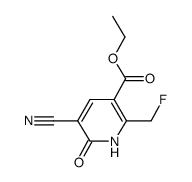 ethyl 5-cyano-2-(fluoromethyl)-6-oxo-1,6-dihydropyridine-3-carboxylate结构式