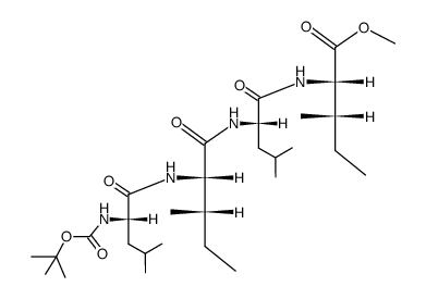 Boc-Leu-Ile-Leu-Ile-OMe Structure