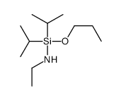 N-[di(propan-2-yl)-propoxysilyl]ethanamine Structure