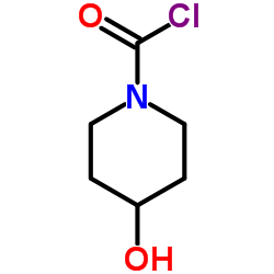 4-Hydroxy-1-piperidinecarbonyl chloride结构式