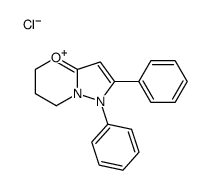 6,7-dihydro-1,2-diphenyl-5H-pyrazolo[5,1-b][1,3]oxazinium chloride结构式