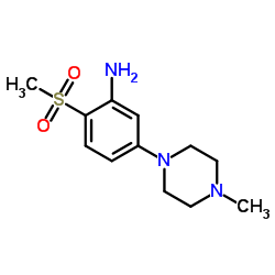 5-(4-Methyl-1-piperazinyl)-2-(methylsulfonyl)aniline Structure