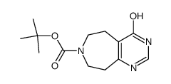 4-hydroxy-5,6,8,9-tetrahydro-pyrimido[4,5-d]azepine-7-carboxylic acid tert-butyl ester Structure