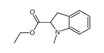 ethyl 1-methyl-2,3-dihydroindole-2-carboxylate结构式