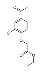 ethyl 2-(4-acetyl-2-chlorophenoxy)acetate Structure