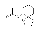 6-acetoxy-1,4-dioxa-spiro[4.5]dec-6-ene Structure