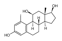 1-Methyl-oestratrien-(1,3,5(10))-triol-(3,11β,17β) Structure