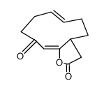 (4Z,9E)-11-Oxabicyclo<8.3.0>trideca-4,9-dien-8,12-dion Structure