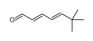 6,6-dimethylhepta-2,4-dienal结构式