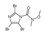 2,4,5-tribromo-N-methoxy-N-methylimidazole-1-carboxamide结构式