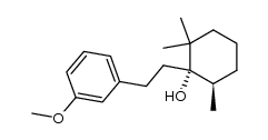 trans-1-[2'-(m-methoxyphenyl)ethyl]-2,2,6-trimethylcyclohexanol Structure