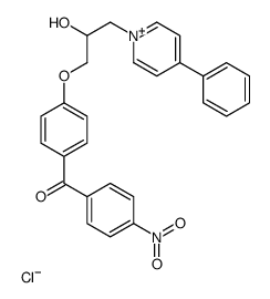 [4-[2-hydroxy-3-(4-phenylpyridin-1-ium-1-yl)propoxy]phenyl]-(4-nitrophenyl)methanone,chloride结构式