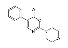 2-morpholino-5-phenyl-6H-1,3-oxazin-6-one结构式