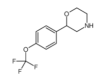 2-(4-(三氟甲氧基)苯基)吗啉结构式