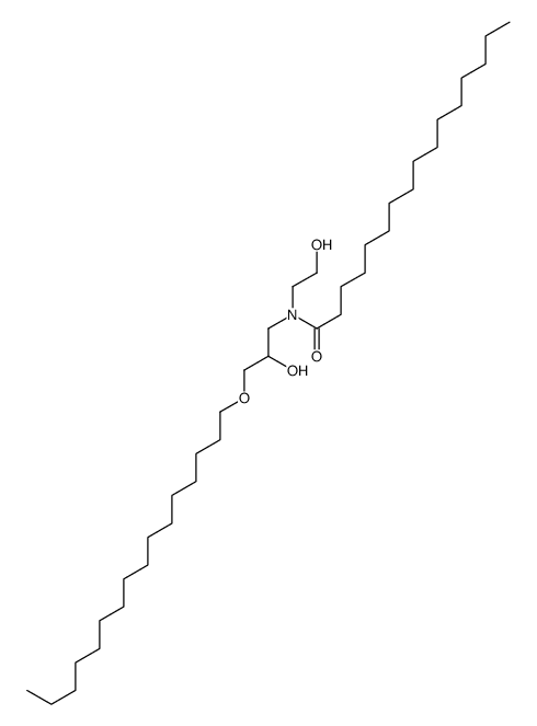 Hexadecanamide, N-3-(hexadecyloxy)-2-hydroxypropyl-N-(2-hydroxyethyl)- Structure