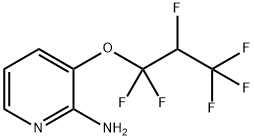 2-Amino-3-(1,1,2,3,3,3-hexafluoropropyloxy)pyridine结构式