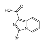 3-溴咪唑并[1,5-a]吡啶-1-羧酸结构式